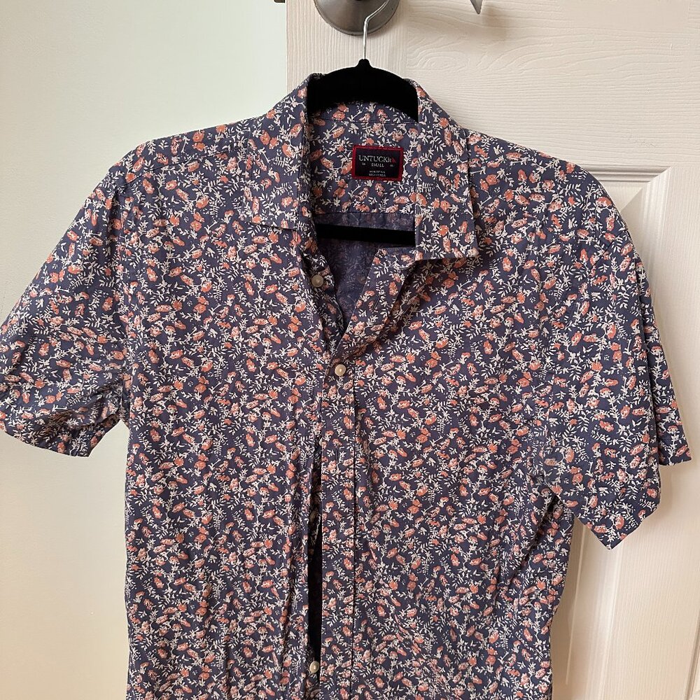 UNTUCKit Small Regular Fit Short Sleeve, floral pattern